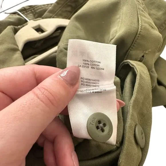 ARITZIA TNA‎ Utility Style Jumpsuit Olive Green Medium